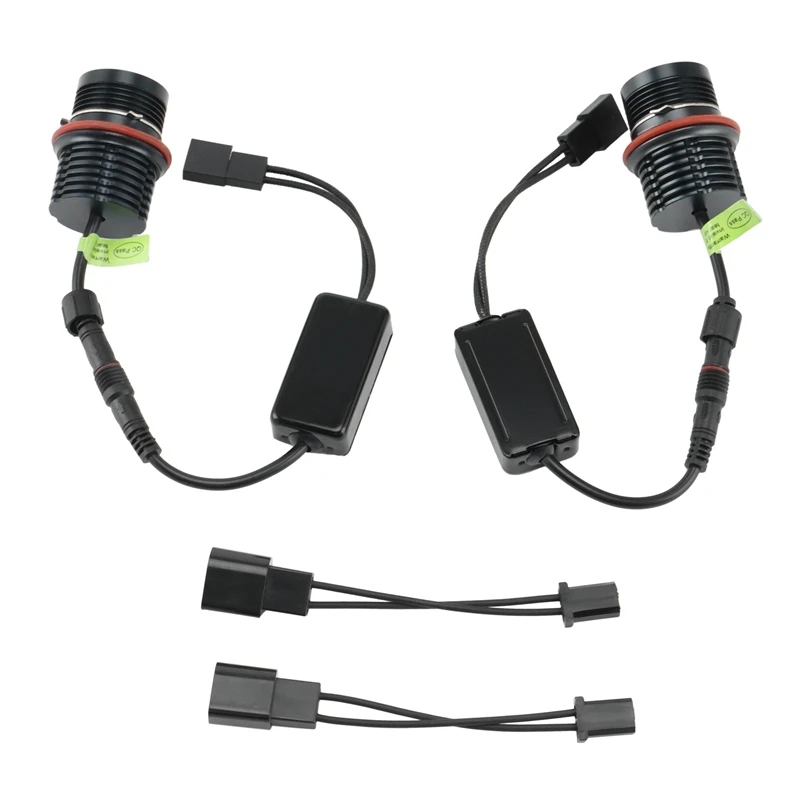 

Яркие светодиодсветодиодный габаритные огни Angel Eyes 80 Вт, 2 шт., лампы для E87 E39 M5 E60 E61 E63 E64 M6 E65 E66 E83 X3 2000-2008