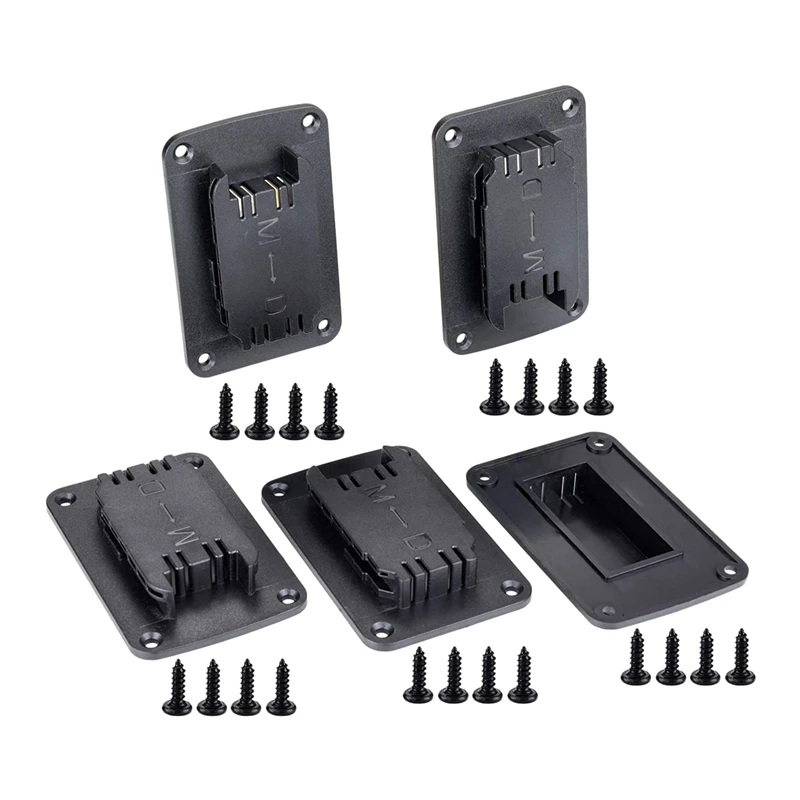 

5 Packs ABS Plastic Tool Holder Dock For Dewalt 14.4V/18V/20V Drill Mount Fit For M18 Tools With Screws