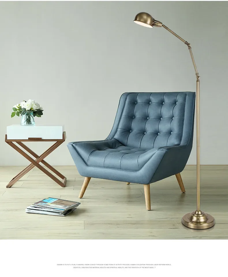 

Новая медная цветная Напольная Лампа в скандинавском современном американском стиле креативная вертикальная лампа напольная лампа для чт...