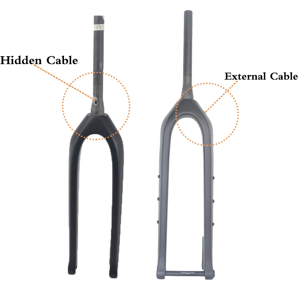 Вилка углеродная Winow 29ER для горного велосипеда 110*15 мм 45-градусный офсет 1-1/8 дюйма