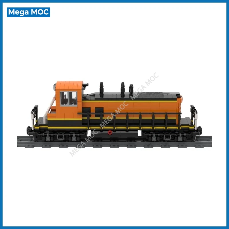 Фото Локомотив BNSF EMD SW1500 для маневровых площадок, строительные блоки, железнодорожная диорама, MOC, игрушка-модель для самостоятельной сборки. №2