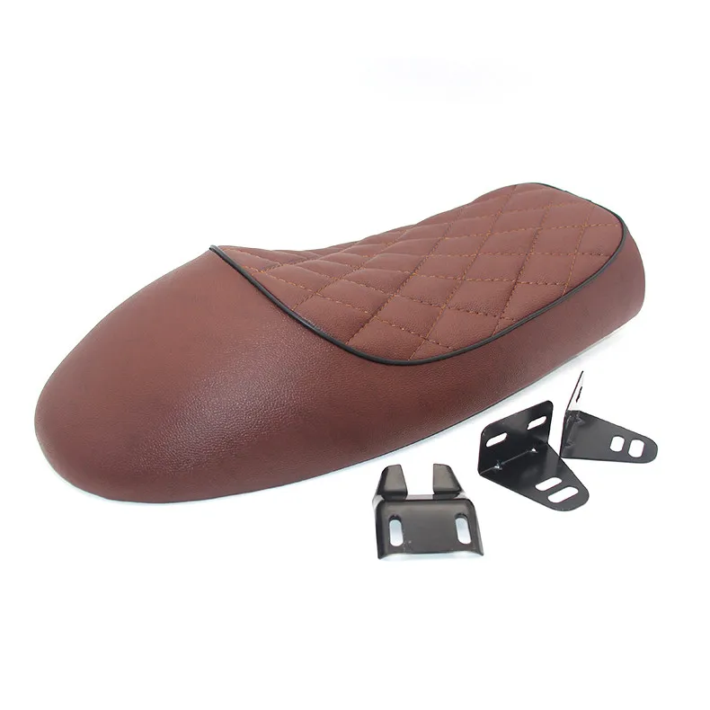 Винтажное седло Hump мотоциклетное сиденье в стиле ретро плоское для горного