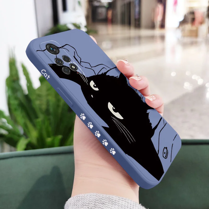 Aggrieved Cat Phone Case For Xiaomi Redmi Note 12 12S 11 11S 10 10A 10T 10S 9T 9 8 7 Pro Plus 10C 9A 9C 9T 4G 5G Cover