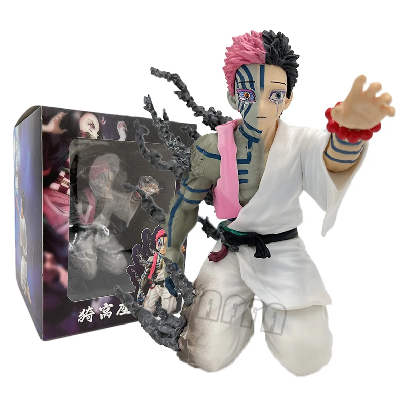 

15cm Demon Slayer Akaza Anime Figure Juuni Kitsuki Akaza Action Figure Tanjirou/Zenitsu Kimetsu no Yaiba Figurine Model Doll Toy
