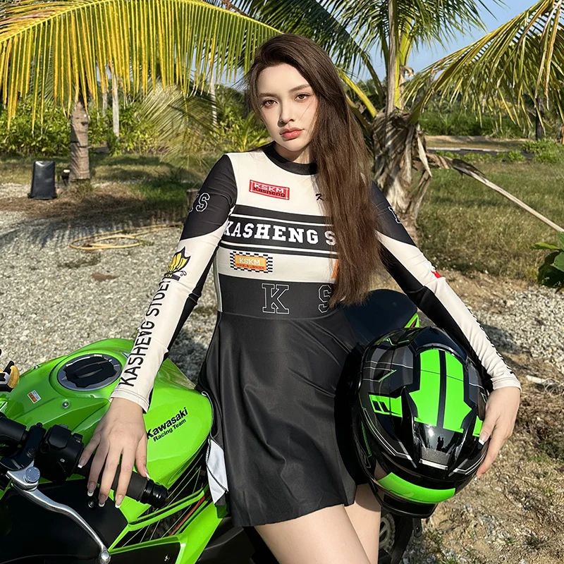 Женский купальник с топом и защитой 2024 купальный костюм Цельный Танкини женская