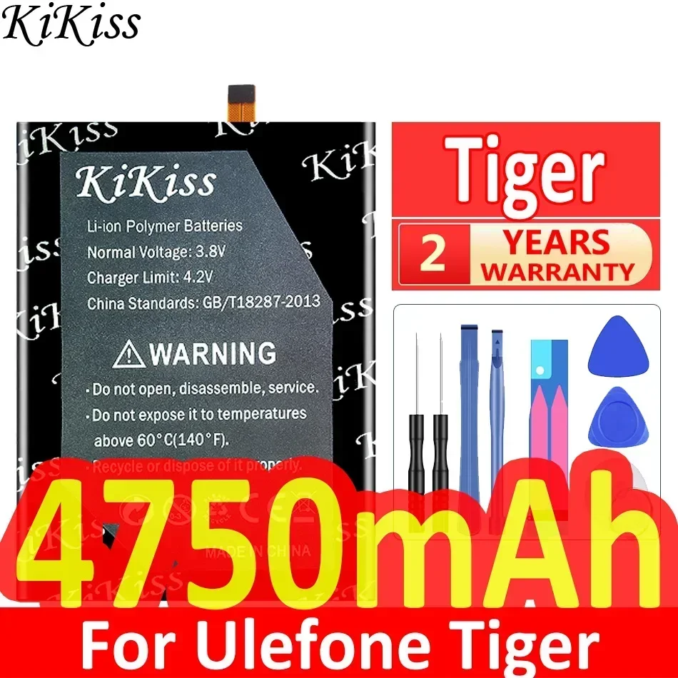Аккумулятор KiKiss 4750 мАч для Ulefone Tiger 5 дюйма HD MTK6737