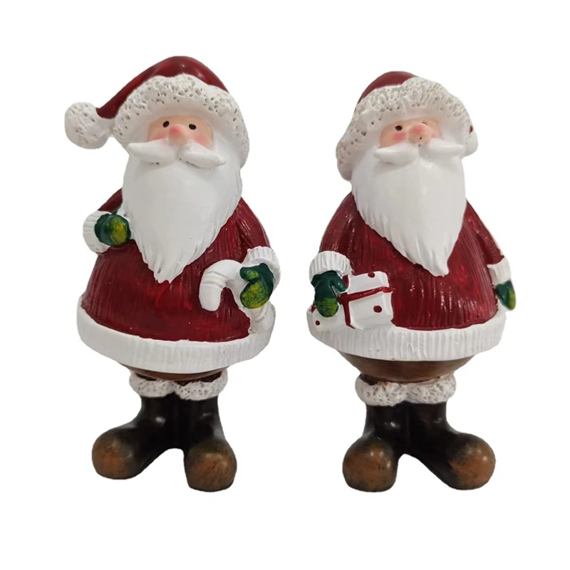 

Рождественские статуи Санта Клауса, рождественские украшения, фигурки для рождества, домашний декор, настольные украшения