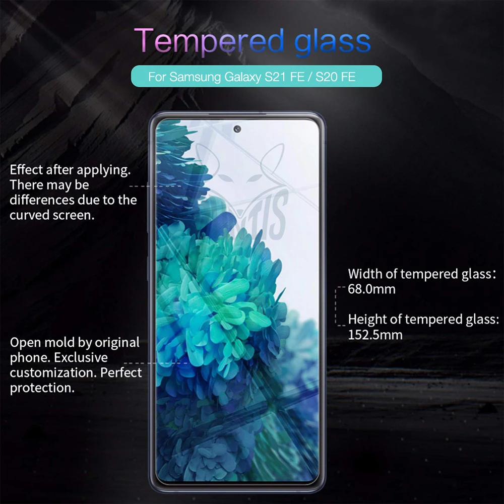 9D Tempered Glass for Samsung Galaxy S20 S21 FE 5G Full Screen Protector Film for Galaxy S20 FE High Quality Protection Glass