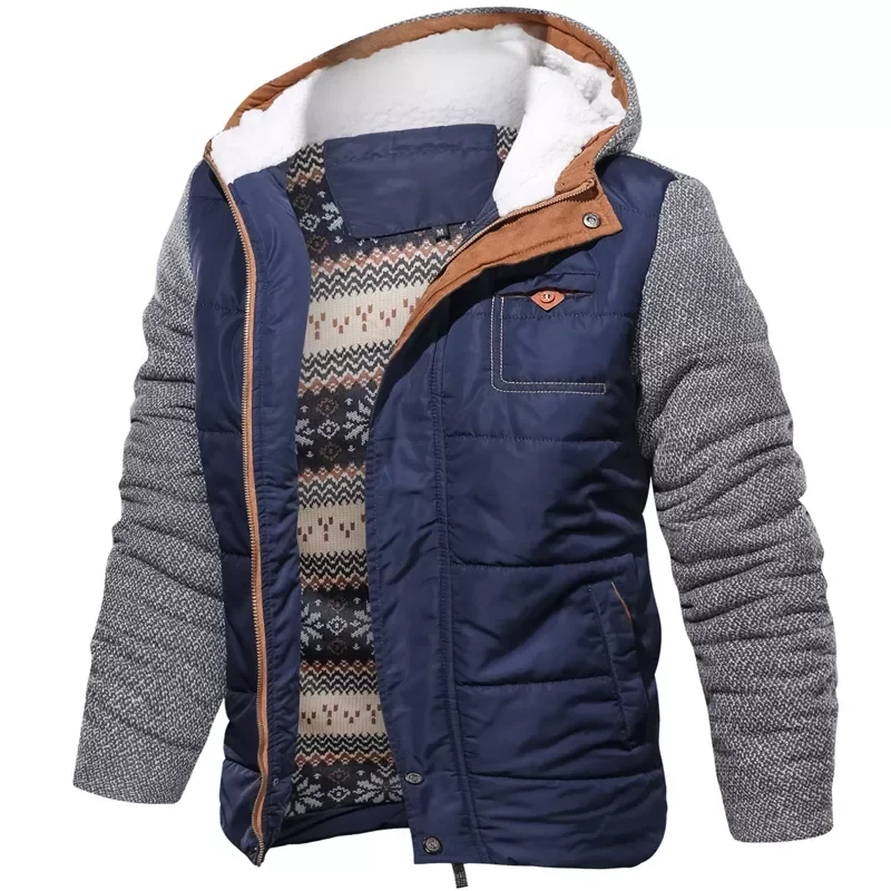 Winter Men's Parkas Casual Cotton Men Thick Warm Hooded Coats Male Slim Fit Outwear Windbreaker Thermal Jackets Clothing