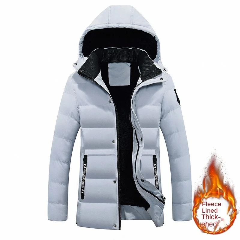 Fashion 2022 Down Jacket Cotton Men's New Winter Cashmere Long Hooded Men's Korean Down Cotton-padded Luxury Men Winter Jacket