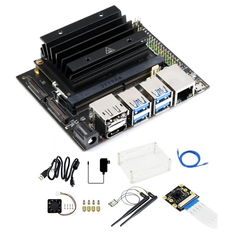 

For Jetson Nano 4GB Developer Expansion Kit AI Artificial Intelligence Development Board+AC8265 Network Card US Plug