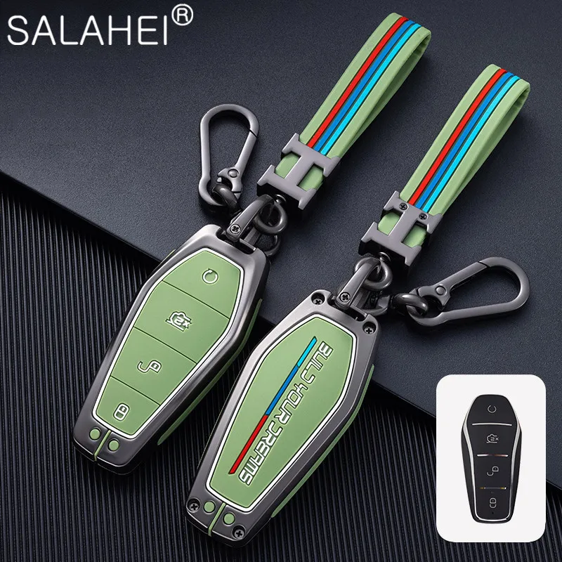 

Car Key Case For BYD Atto 3 Han EV Dolphin S6 F3 L3 M6 F0 G3 S7 E6 G3R Song Max DM Pro EV450 EV360 EV500 450 Zinc Alloy Key Bag