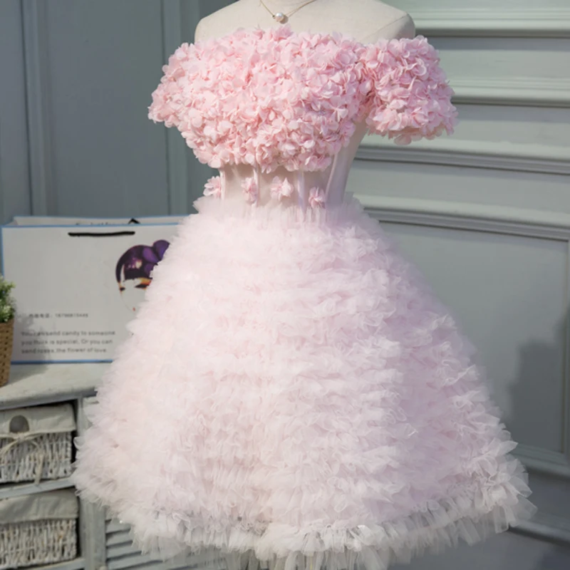 Платье подружки невесты для свадебного банкета женское розовое платье