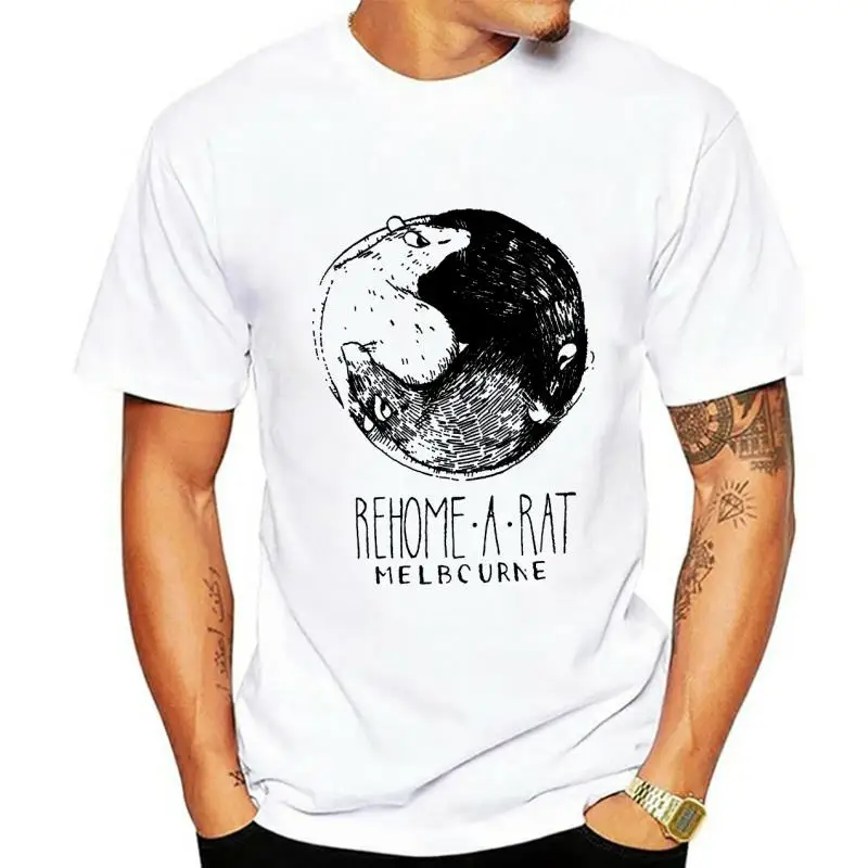 Хлопковая футболка унисекс с изображением крысы спасательных животных