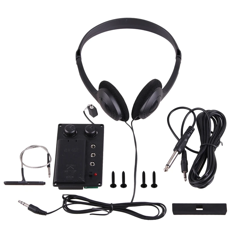 

Quality Electric Violin Silent Eq Pickup Piezo With Headphone And Plug Hole Cable Set