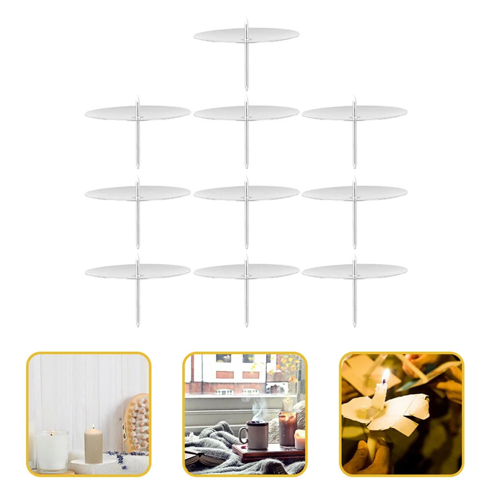 

20pcs Fixator Wax Rack Plate Holder Pillar Stands Candlestick Fixed Tool