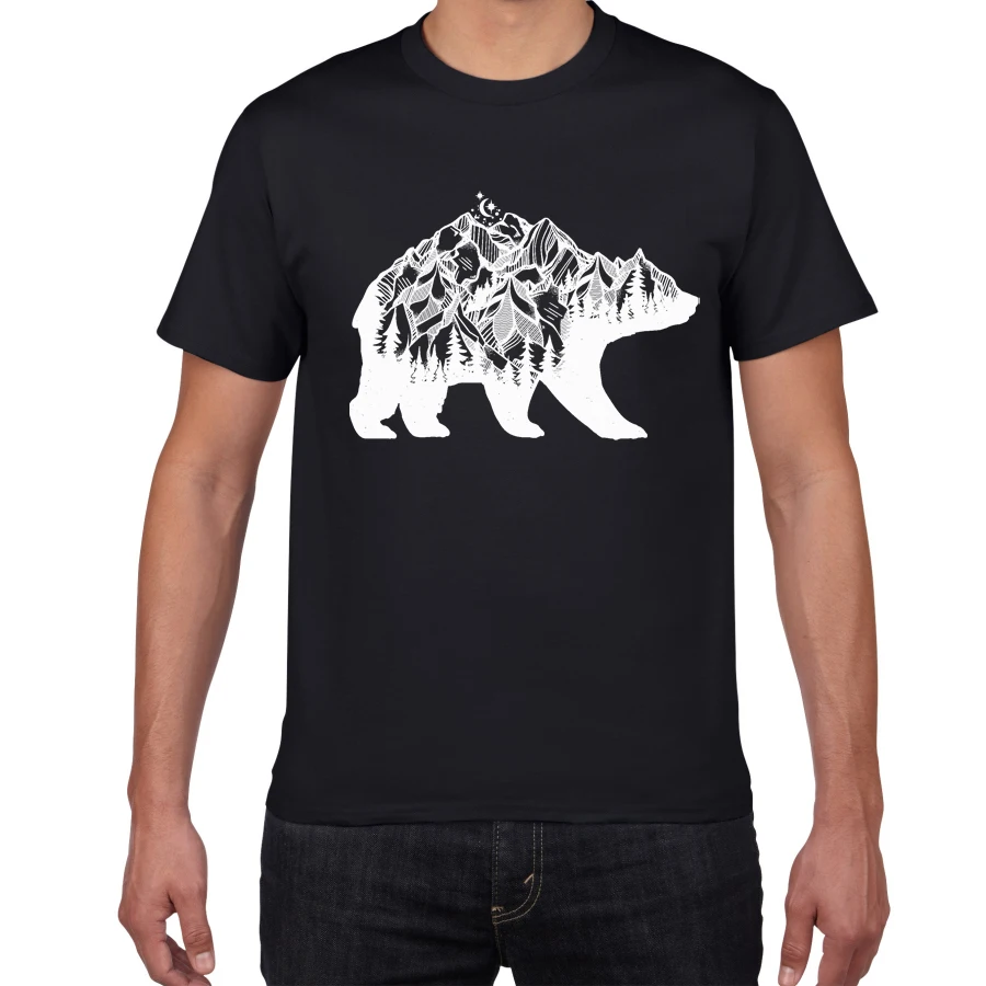 

Футболка мужская летняя из дышащего хлопка в стиле Харадзюку