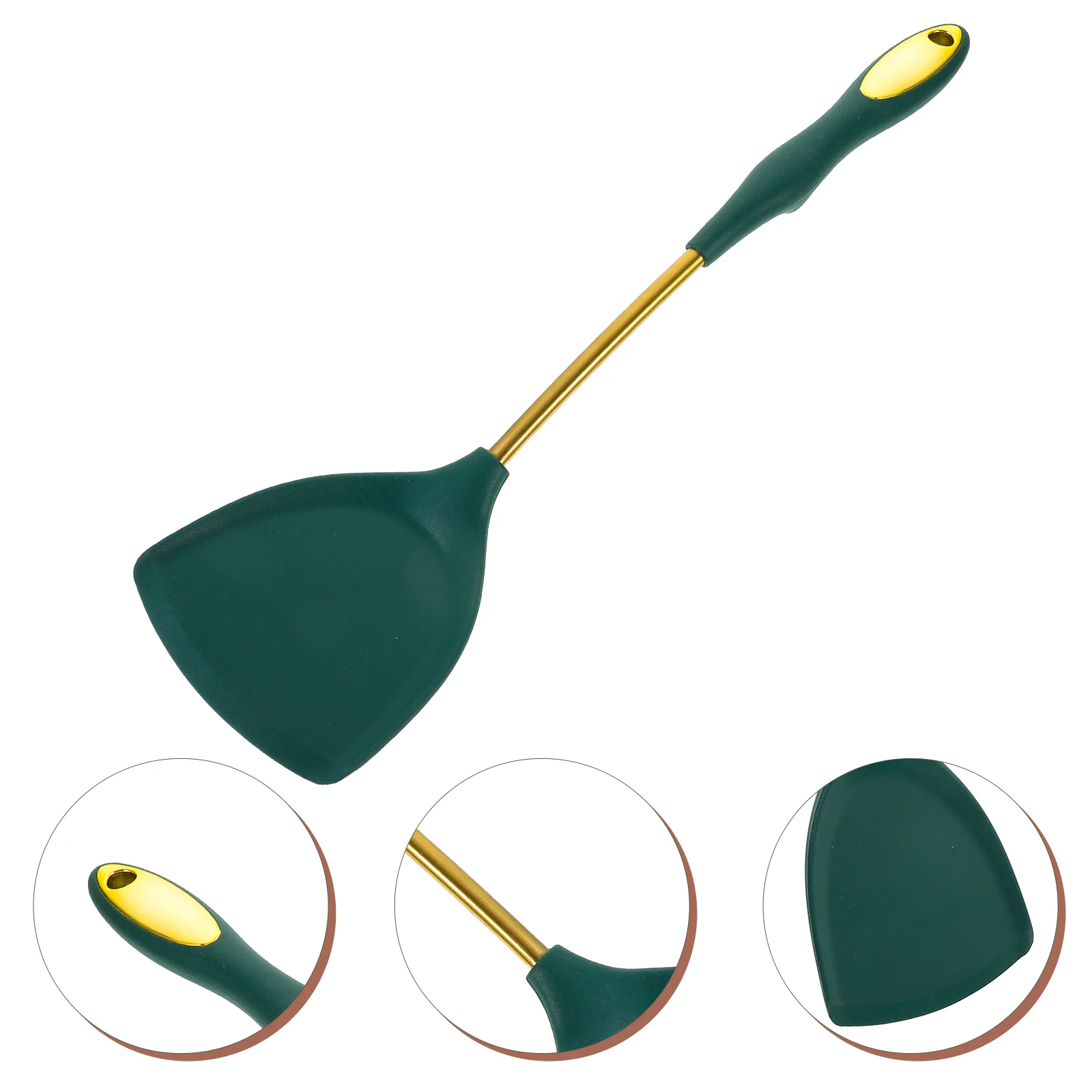 

Kitchen Silicone Spatula Cooking Pan Spatula Heat Resistant Wok Cooking Spatula With Long Handle