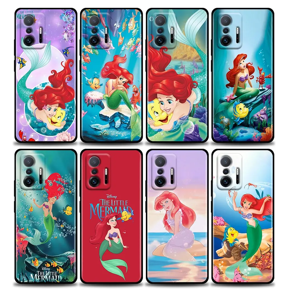 

Cute Lovely Mermaid Anime Cartoon Phone Case For Xiaomi Mi 12 12X 11T X4 NFC M3 F3 GT M4 Pro Lite NE 5G Poco M3 M4 Cover Fundas