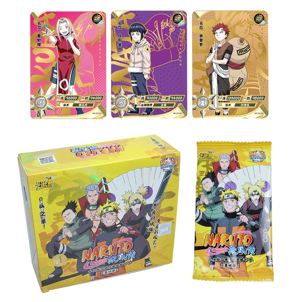 

Genuine KAYOU Naruto Cards Box New Anime Game Ultra Rare Hot Stamping Card Puzzle Kids Gifts Toy Uzumaki Naruto Uchiha Sasuke