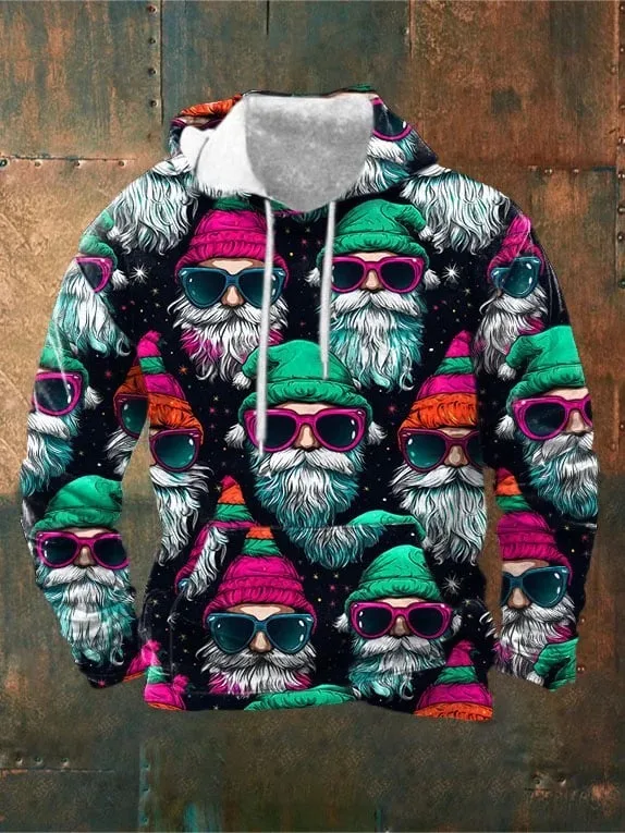 

Newest Autumn/Winter Christmas Hoodie Men 3D Print Cool Santa Claus Pattern Couple Plus Size Streetwear Clothing Kid Sweatshirt