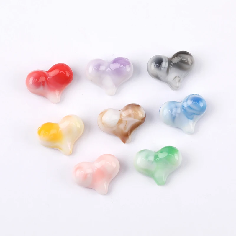 

WHSOK 150Pcs 17*21MM DIY Making Bead/Bracelet & Hairband Accessories/Heart Shape/Gradient Effect/Jewelry Findings & Components