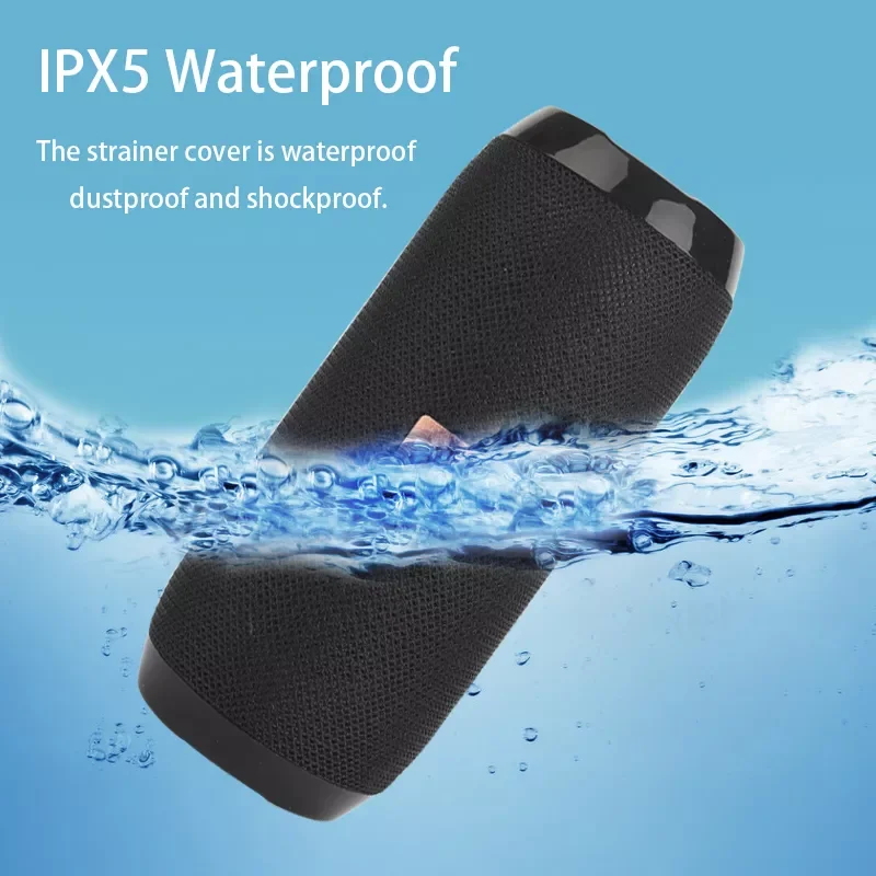 

2023 Portable Speaker Wireless Bluetooth-compatible Column Waterproof Outdoor USB AUX TF FM Radio Subwoofer Loudspeaker caixa de