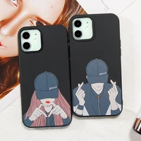 girls bff best friends forever black case for iphone 12 13 pro 7 8 plus x xr xs mini trendy couple cover for iphone 11 pro case