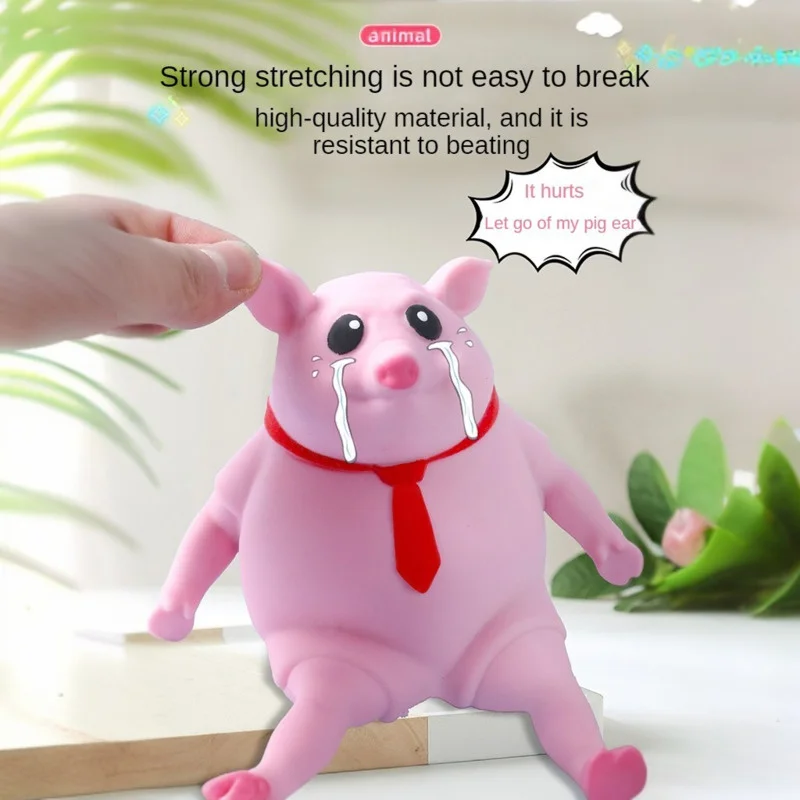 Симпатичная розовая свинка игрушка-антистресс свинка-сжималка T 1000 сжимаемая