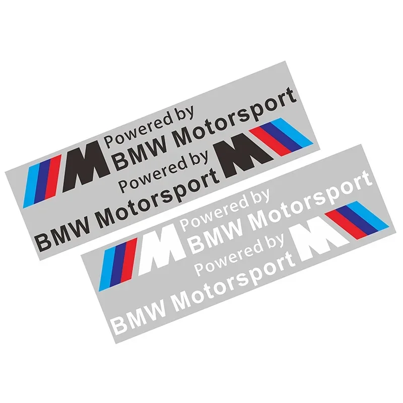 2 шт. наклейка M Motorsport светоотражающая на боковую дверь автомобиля для BMW X1 X3 X5 X6 M3 M5