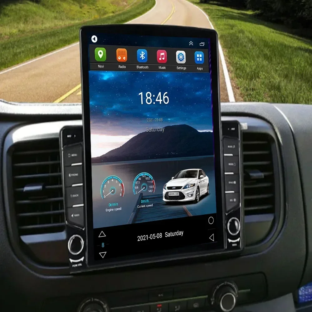5G LTE Android 13 Tesla с вертикальным экраном автомобильная стереосистема для Citroen Jumpy 3