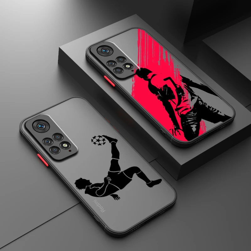 Искусство Футбольные Звезды № 10 7 Матовый полупрозрачный для Redmi 8 8A 9A 9C 9AT 9 9T 10X 10A