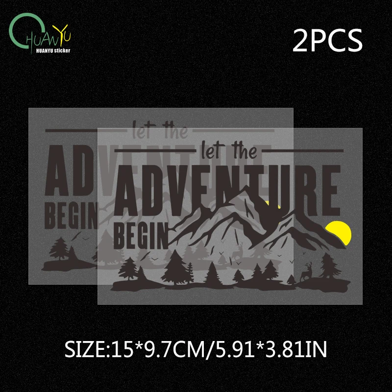 

Наклейка На Автомобиль Adventure Begins Mountain Open Horseman Tank 300, Светоотражающая, Для Окон И Дверей