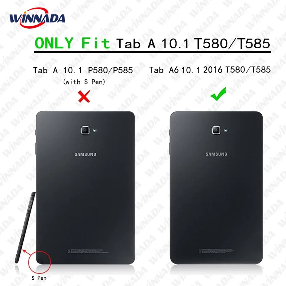 for samsung galaxy tab a a6 10 1 2016 case t580 t585 t580n t585n 10 1 inch tablet tpupc shockproof stand cover free global shipping