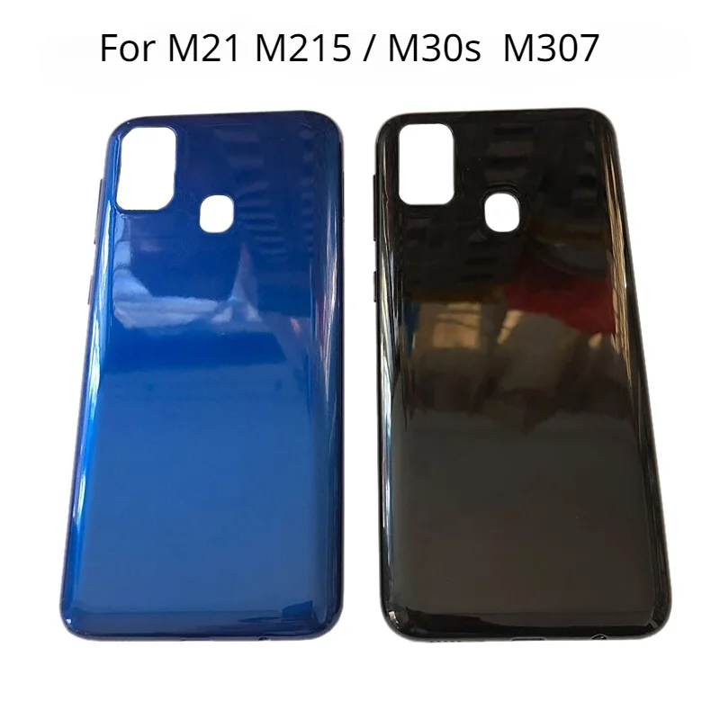 

Новая задняя крышка для Samsung Galaxy M21 M215 M30s M307, крышка аккумулятора, задняя крышка корпуса, запасные части с кнопкой питания и громкости