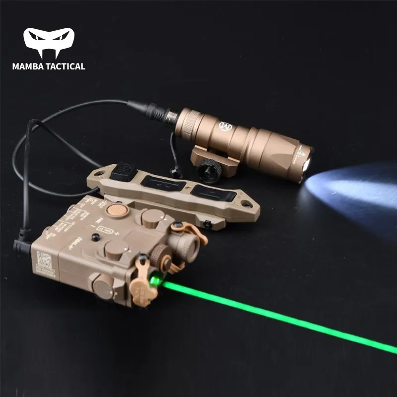 

Tactical DBAL-A2 Green Red Dot Laser SF M300A M300 Flashlight M600C Weapon Scout Light Remote Dual Control Pressure Switch Set