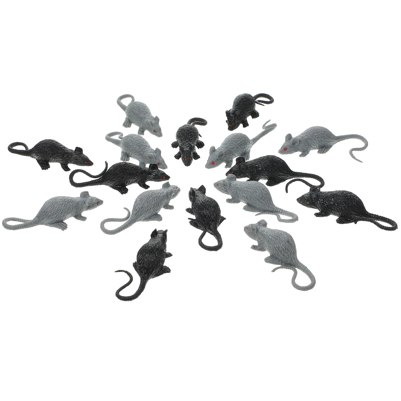 

Black Trim Rats Decorations Vivid Mouse Ornaments Party False Realistic Halloween