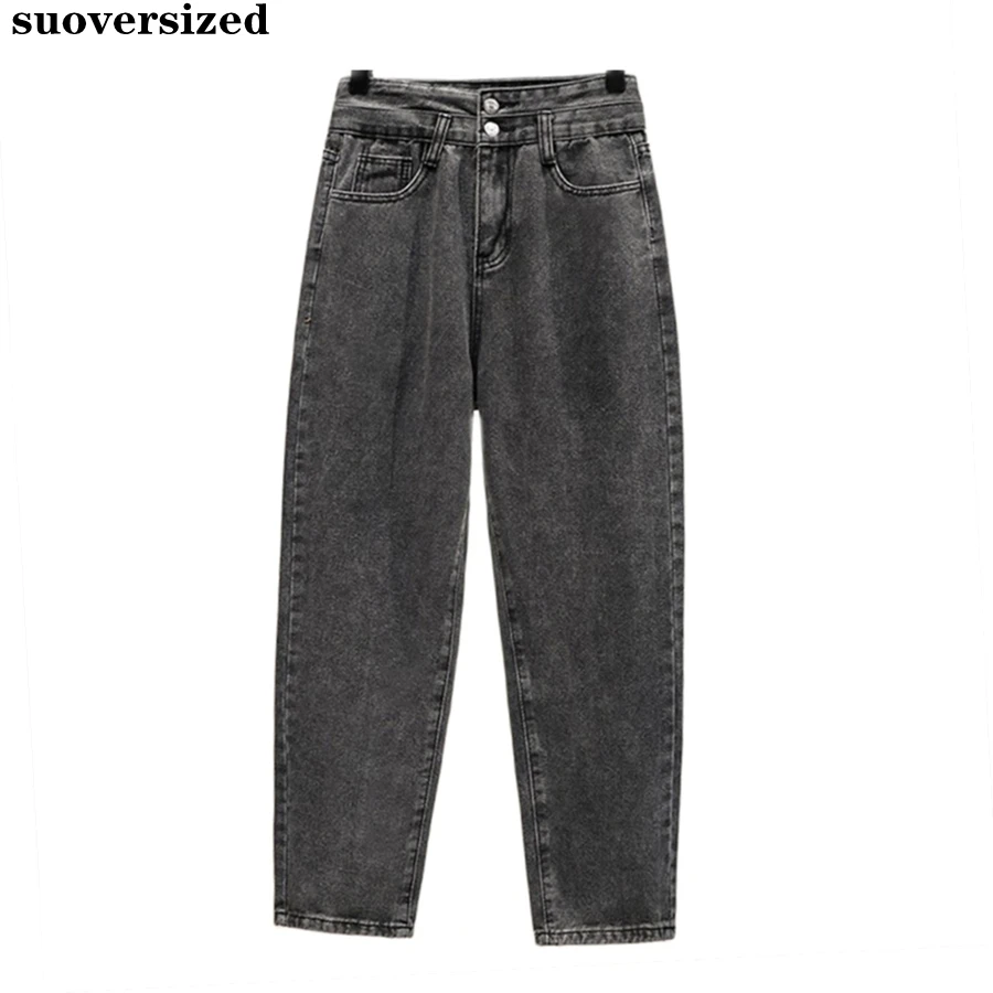 

Oversize 5xl Cuffs Ankle-length ​Harem Jean Casual Loose Denim Baggy Pants Women High Waist Pantalones Streetwear Vaqueros 2023