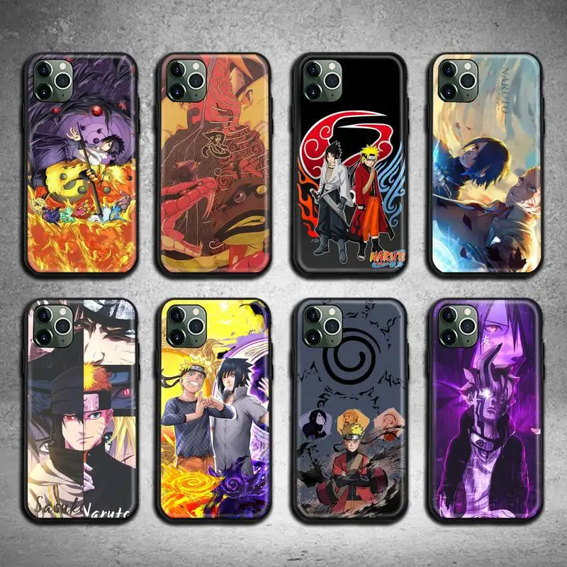 

Naruto Uzumaki Sasuke Phone Case For iphone 13 12 11 Pro Max Mini XS Max 8 7 6 6S Plus X 5S SE 2020 XR cover