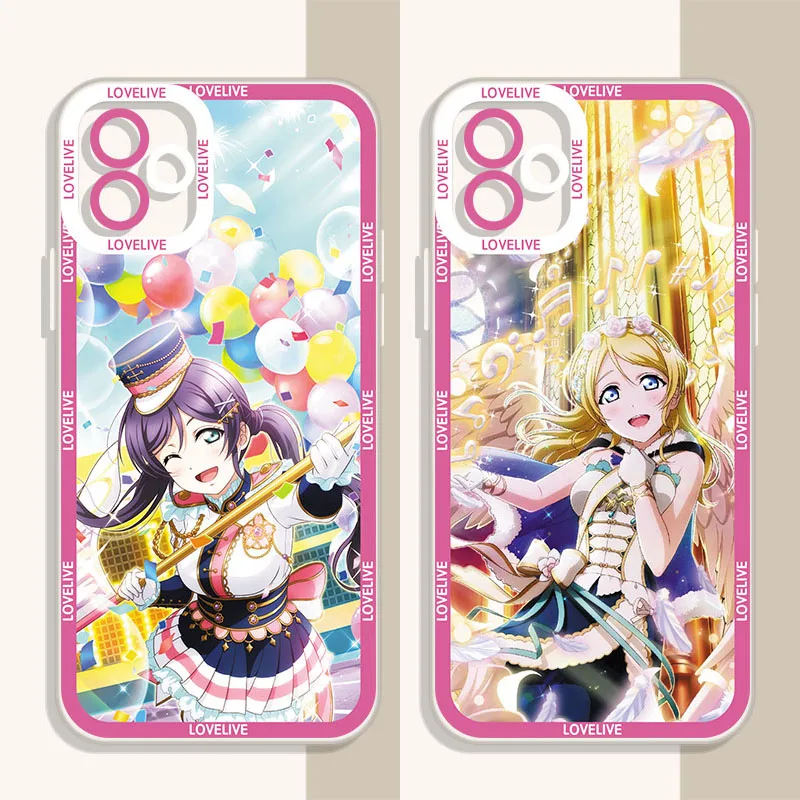 

Luxury LoveLive Clear TPU Case For Huawei Honor 10 10i 20 20i 30 30S Lite 50 60 SE 70 8X 9X Pro V20 V30 V40 Soft Silicone Cover