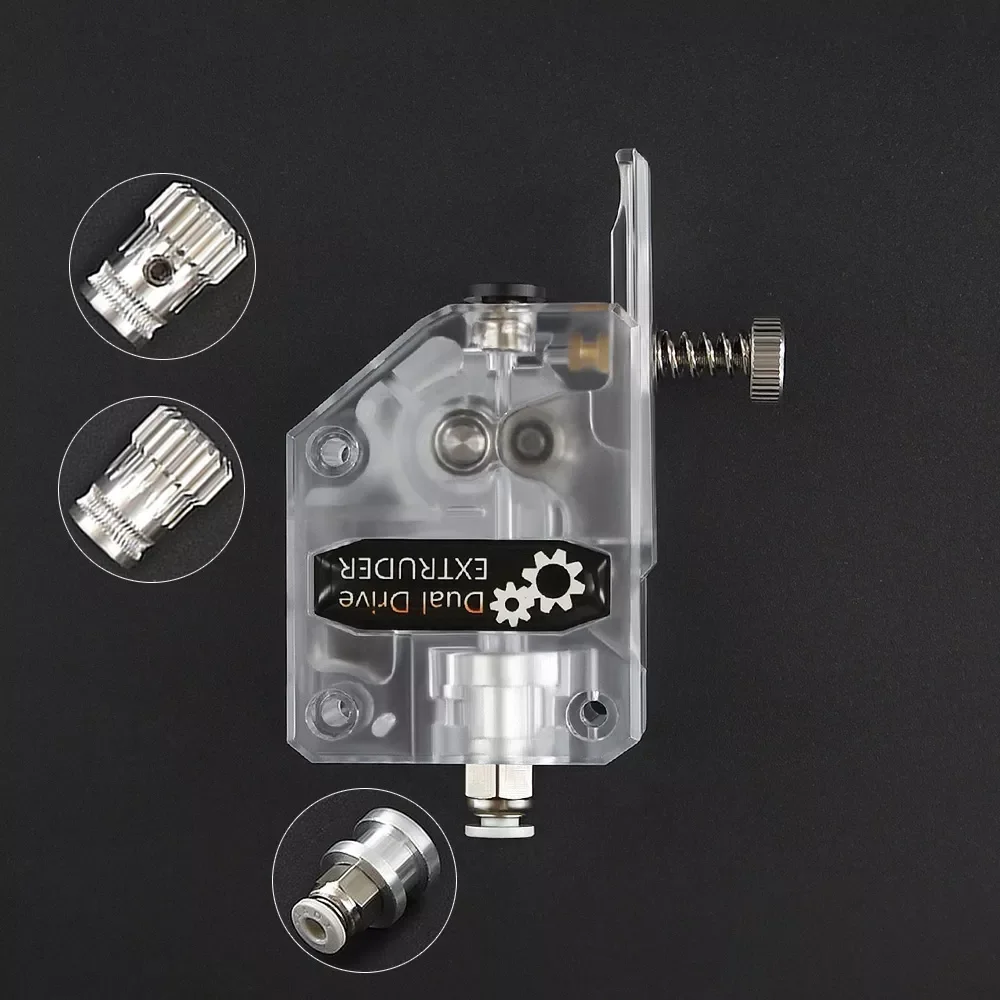 

Twotrees Cloned Btech Dual Drive Bowden Extruder Upgrade 1.75mm TPU/TPE Flexible Filament E3D V6 MK8 For Ender 3 V2 CR10