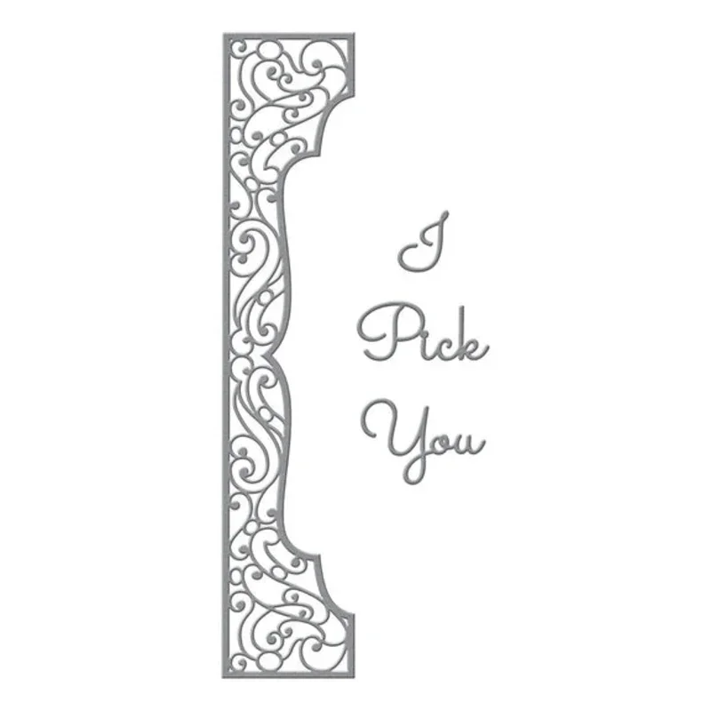 Новинка 2022 кружевная рамка с симметричным узором металлические штампы для