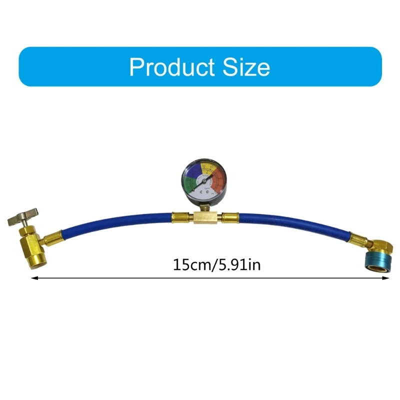 Комплект для заправки хладагента R134a заправочного шланга систем отопления