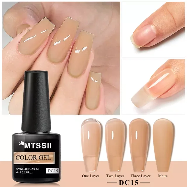

NEW 7ml Acrylic Extension Nail Gel Quick Building Gel Polish Clear Pink Nude Nail Tips Builder UV Gel Nail Art Soak Off