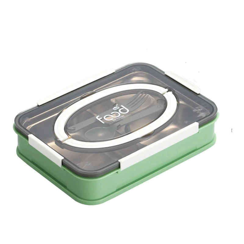 

Ланч-бокс из нержавеющей стали Bento, герметичный контейнер для завтрака с отсеком, для подогрева еды, для детей
