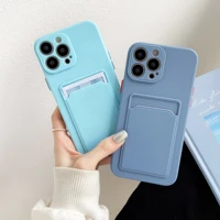 luxury card holder phone case for iphone 13 12 pro mini 11 xs max xr 6 6s 7 8 plus tpu wallet soft back cover shockproof coque