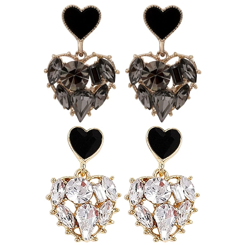 

Women Charm Dangle Earrings Heart Pendant Earrings Statement Jewelry