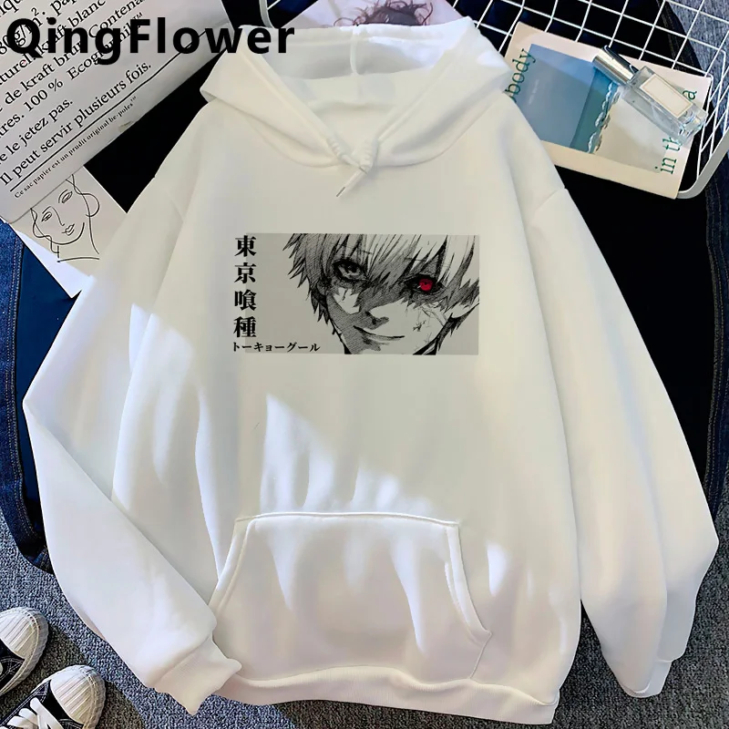 

Anime Kaneki Ken Y2k Tokyo Ghoul hoodies male printed printed Ulzzang grunge men hoody sweatshirts harajuku Oversized