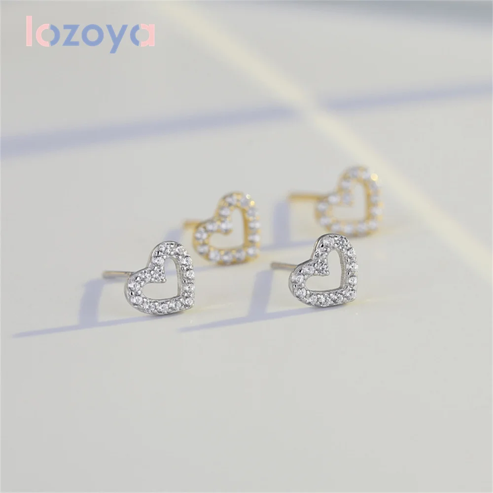 

Женские серьги-гвоздики из серебра 925 пробы с фианитом