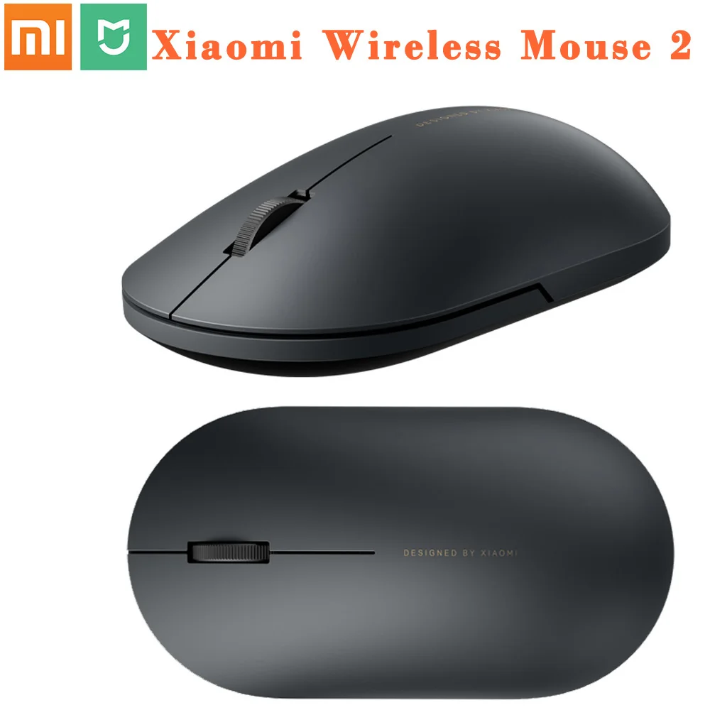 100% Original Xiaomi MI Portable Mouse Remote Wireless Optical RF 2.4GHz Dual Mode Connect Computer Windows 7 / 8 / 10 Genuine